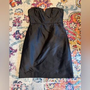 JCREW Black Strapless Dress